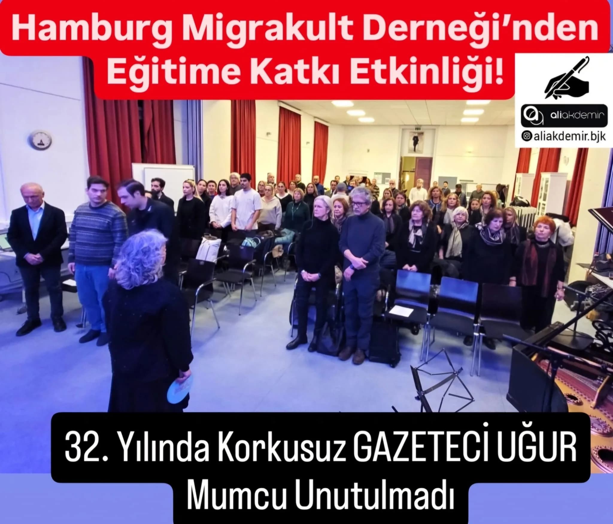Hamburg`da Uğur Mumcu’nun Anısı Yaşatıldı