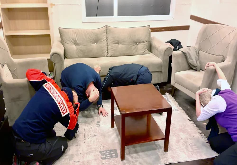 Depreme hazırlık için gittiler, depreme yakalandılar