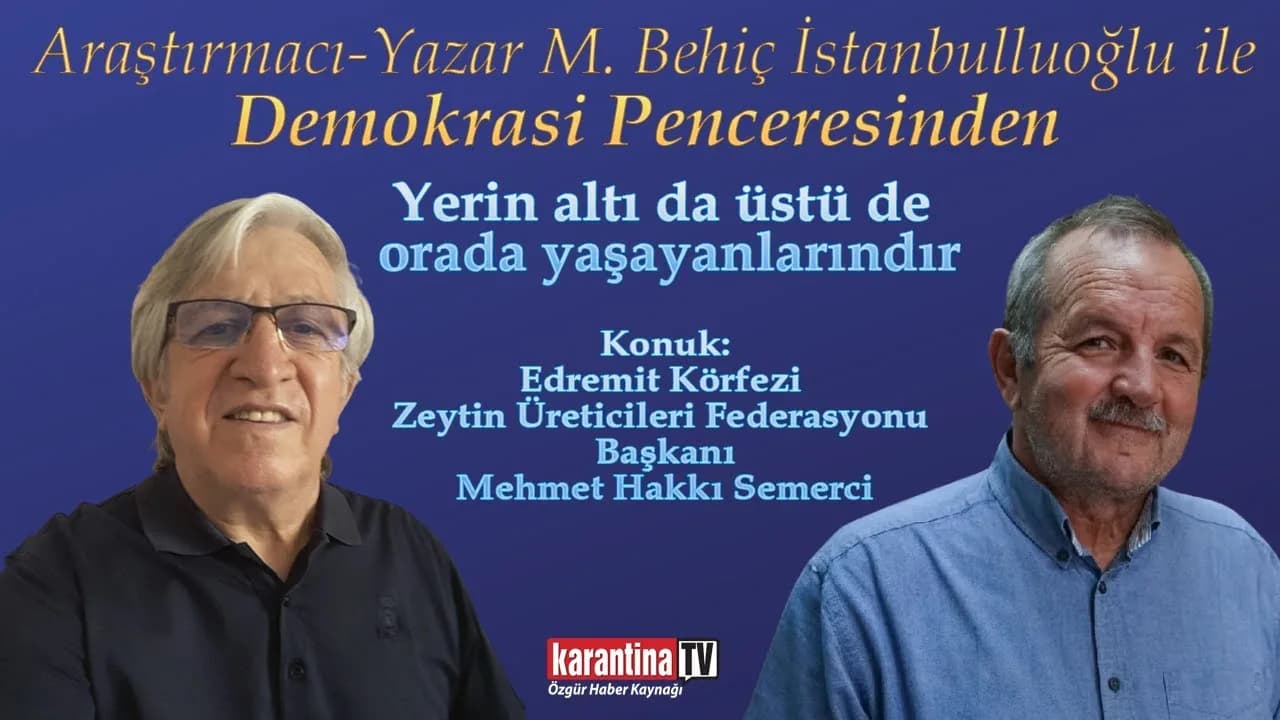 Yerin altı da üstü de orada yaşayanlarındır