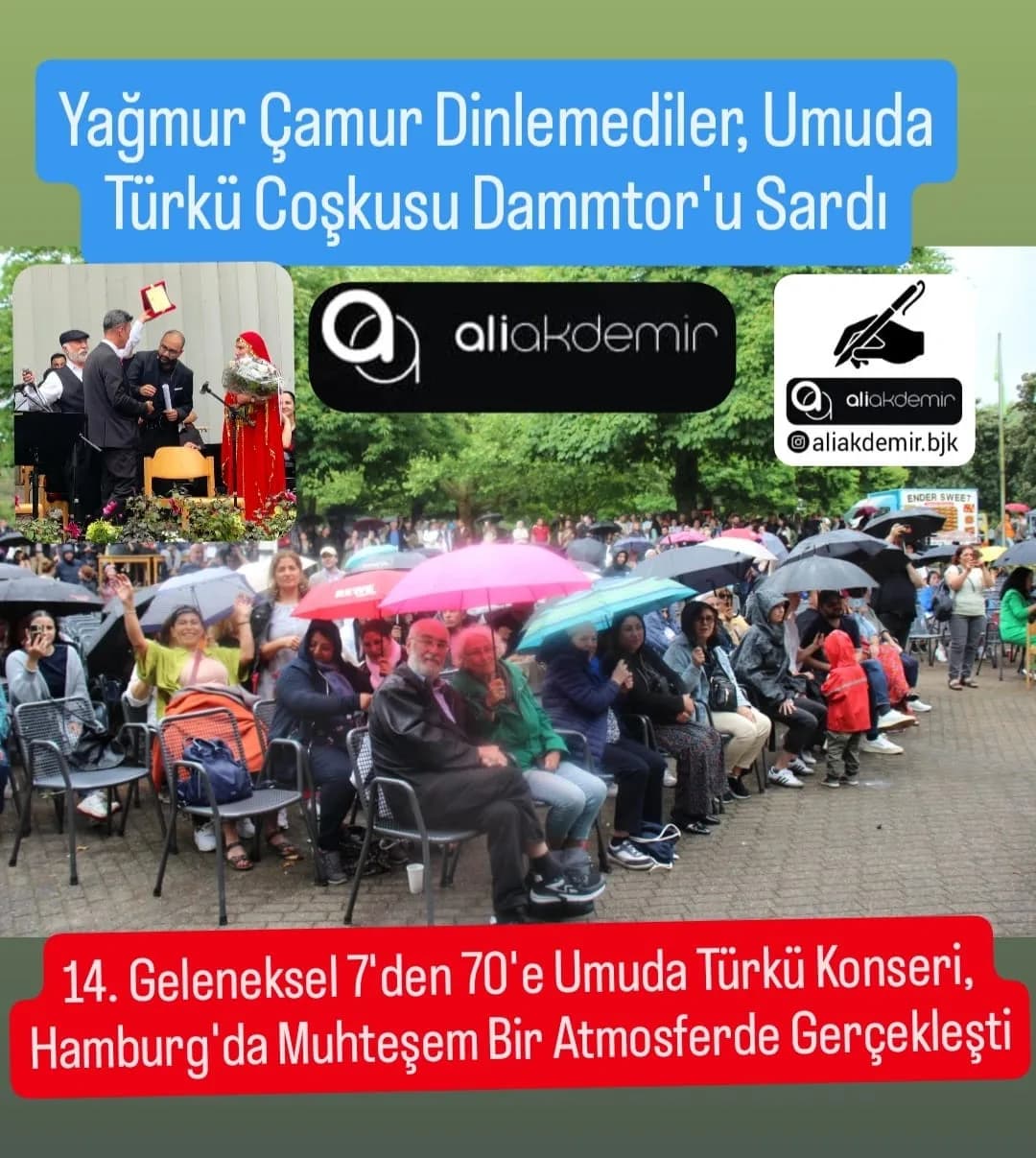 Hamburg’da “7’den 70’e Umuda Türkü” Konserine Yoğun İlgi