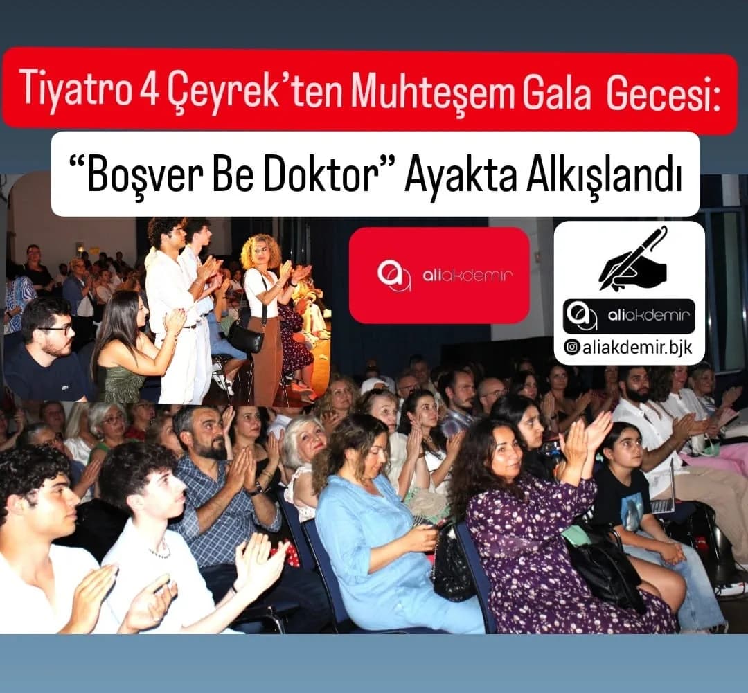 Hamburg’da Tiyatro 4 Çeyrek’ten Unutulmaz Gala: “Boşver Be Doktor” Ayakta Alkışlandı