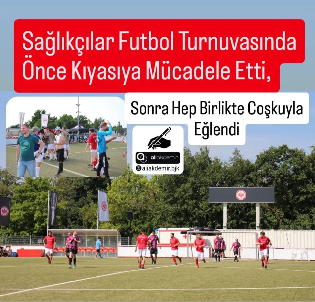 Sağlık Çalışanları Futbol Turnuvasında Hem Rekabet Etti Hem Eğlendi