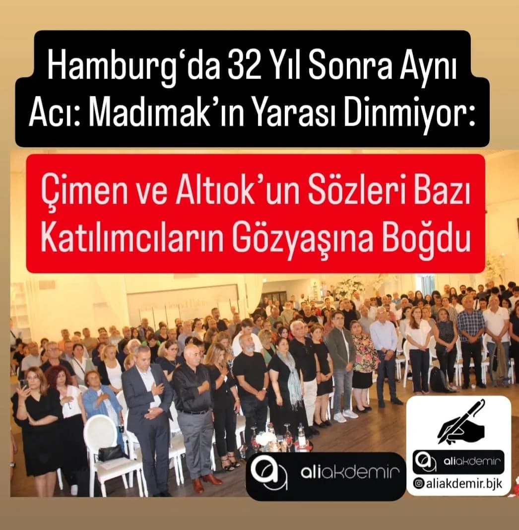 Sivas Katliamı Anmasında Hamburg`da Duygu Dolu Anlar
