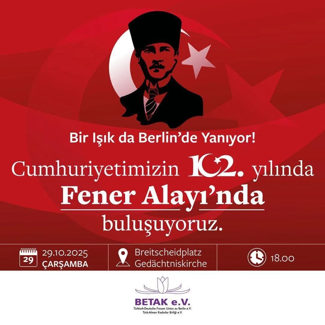 Berlin`de  Cumhuriyet Bayramı hazırlığı