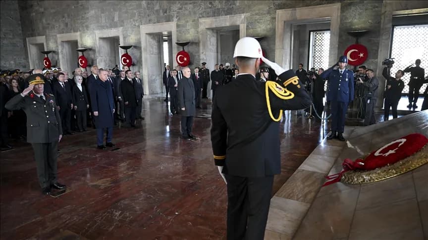 Büyük Önder Atatürk için Anıtkabir’de devlet töreni düzenlendi