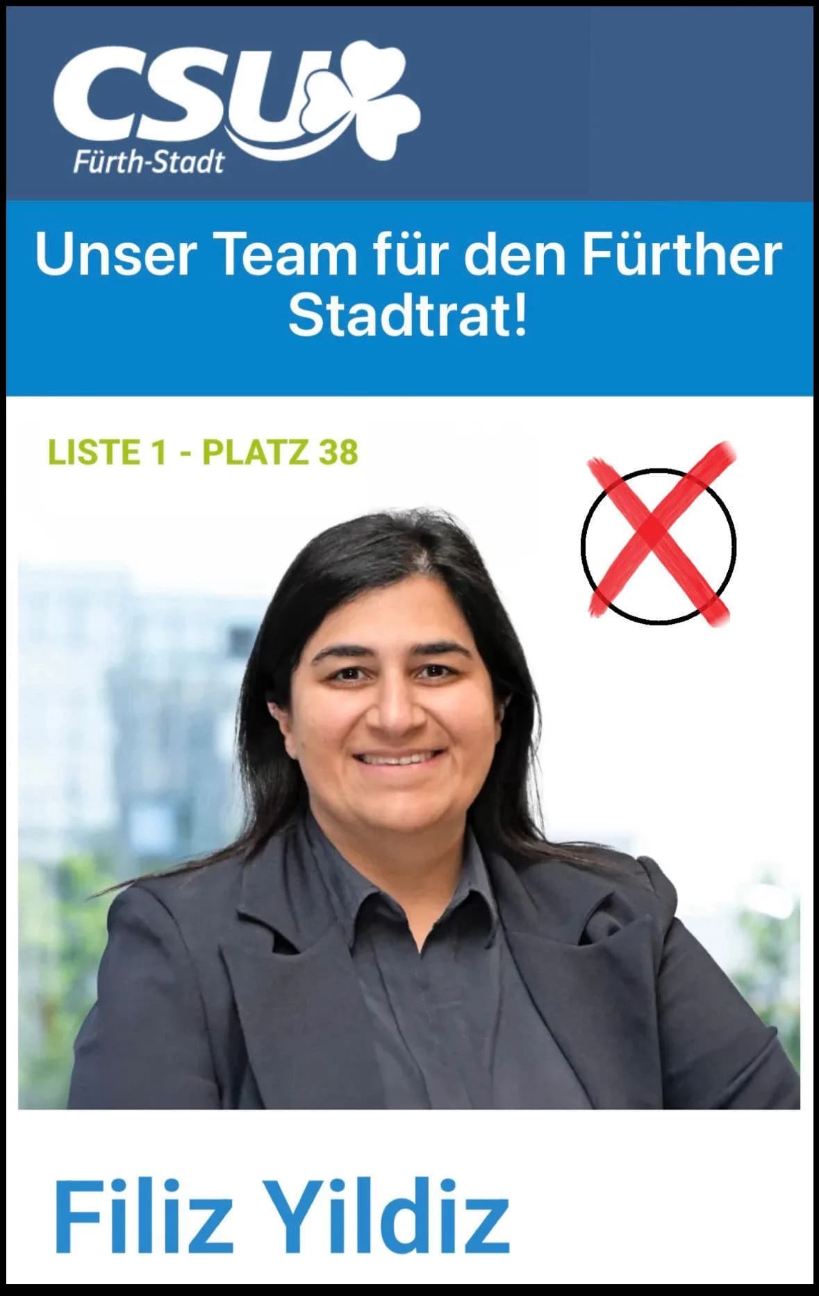 CSU’lu Belediye Meclisi Adayı Filiz Yıldız: “Fürth Benim Yuvam ve Gönül Davam”