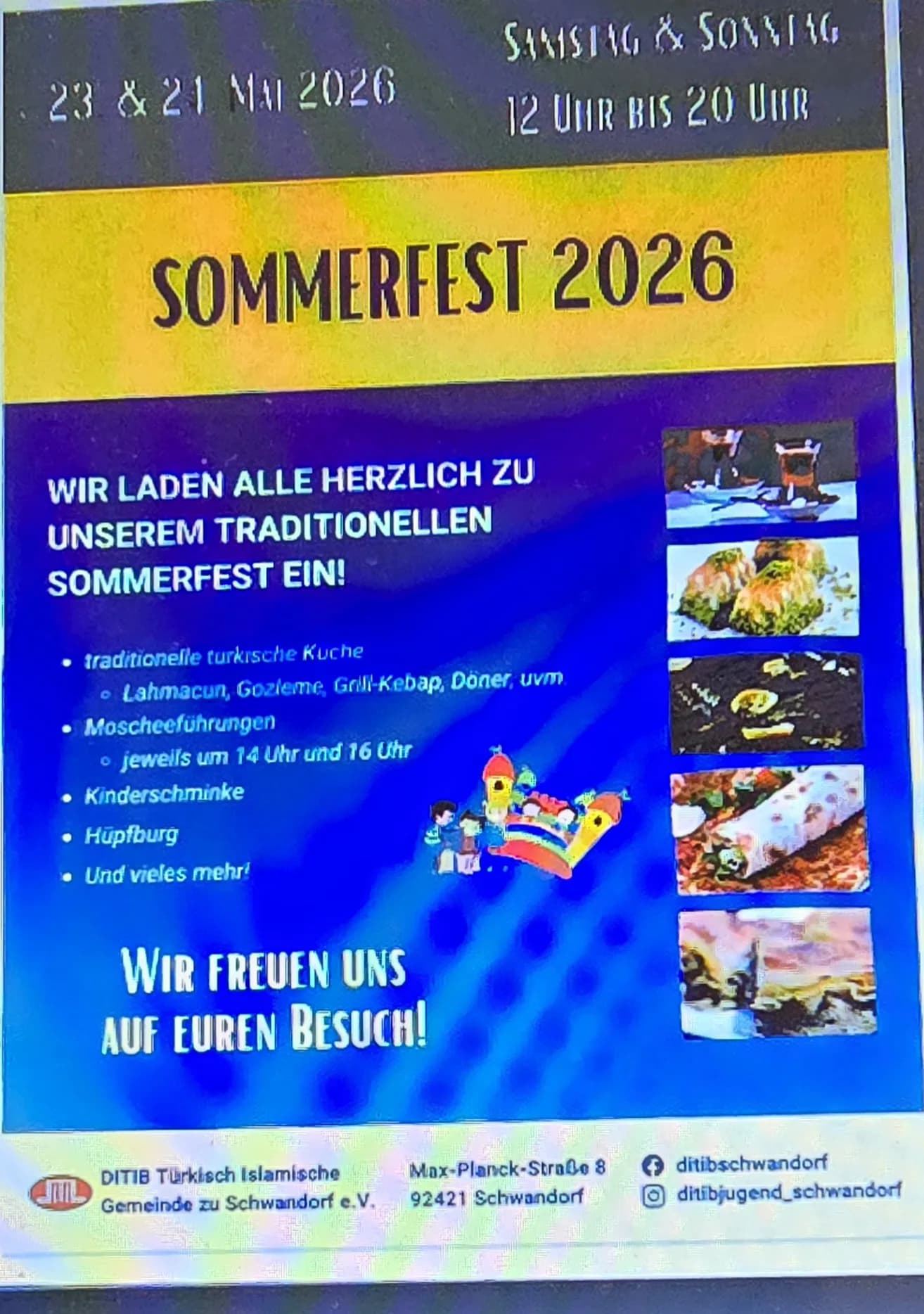 DİTİB Schwandorf Türk İslam Cemiyeti’nden Yaz Festivali