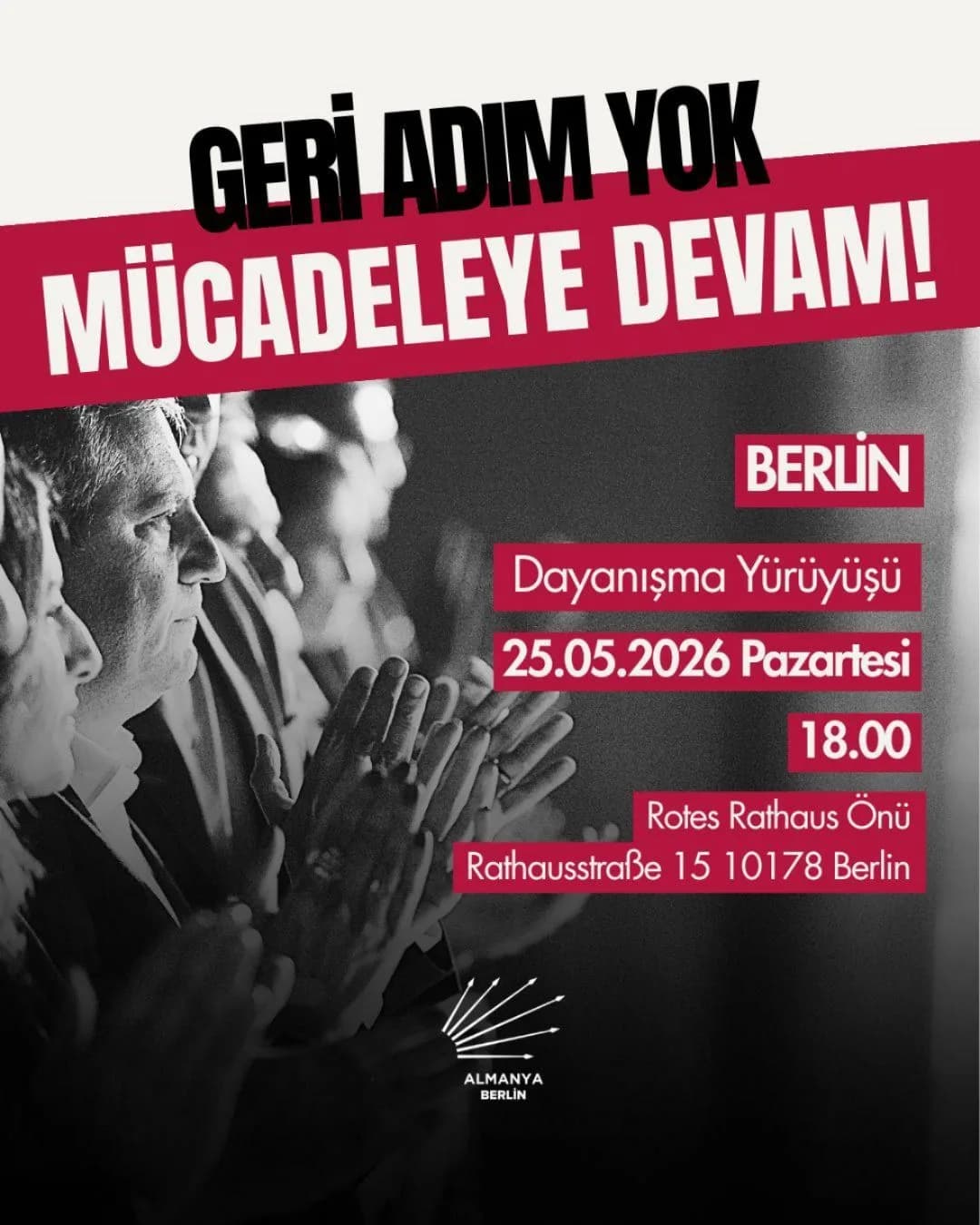 CHP Berlin Birliği’nden Protesto Çağrısı