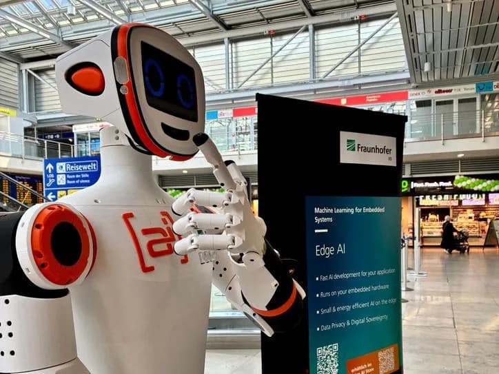 İnsansı Robot Yolculara Rehberlik Ediyor