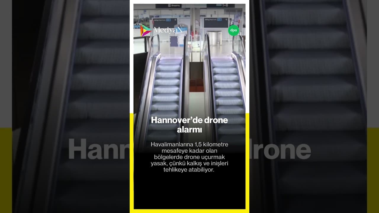 Hannover Havalimanı’nda drone alarmı! 🚨 #almanya #türkçe #haber