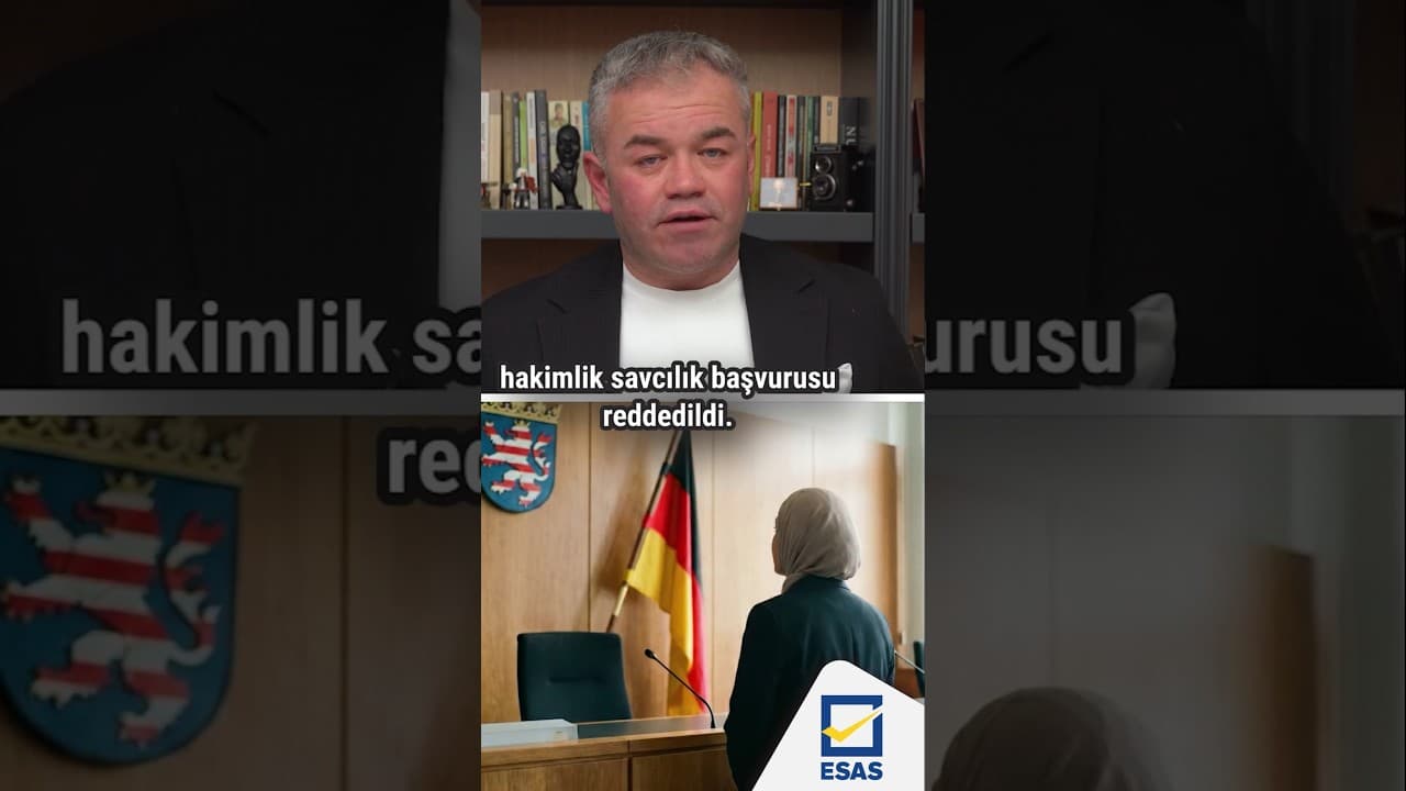 Almanya'da başörtülü adayın hakimlik başvurusu reddedildi...