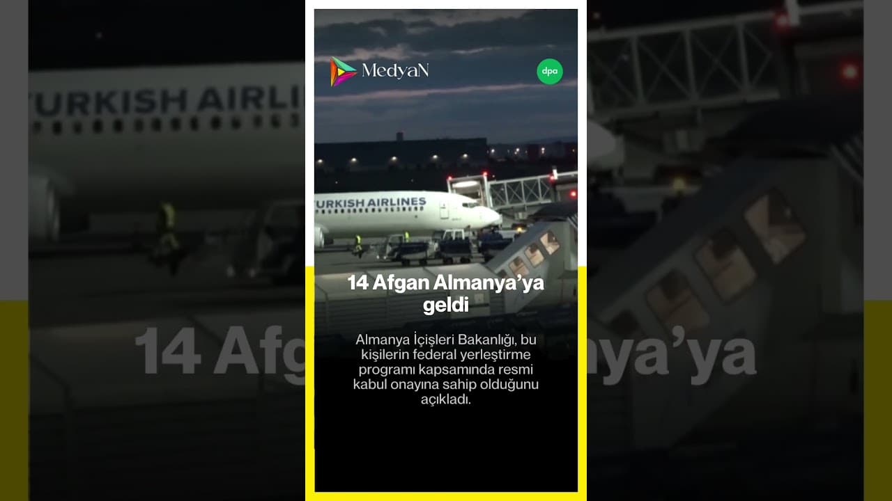 14 Afganistan vatandaşı Almanya'ya geldi #almanya #türkçe #haber