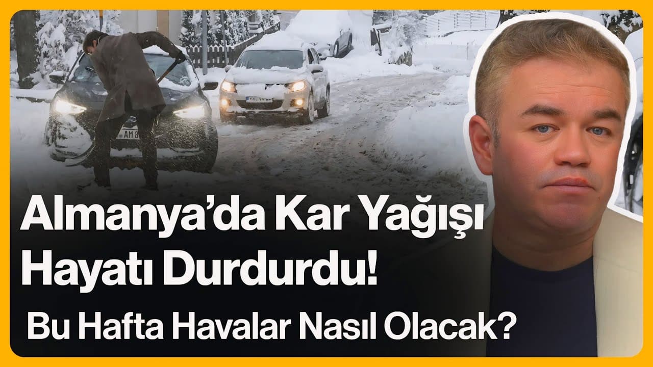 Almanya'da Kar Yağışı Hayatı Durdurdu! Bu Hafta Havalar Nasıl Olacak? | 26 Ocak 2026