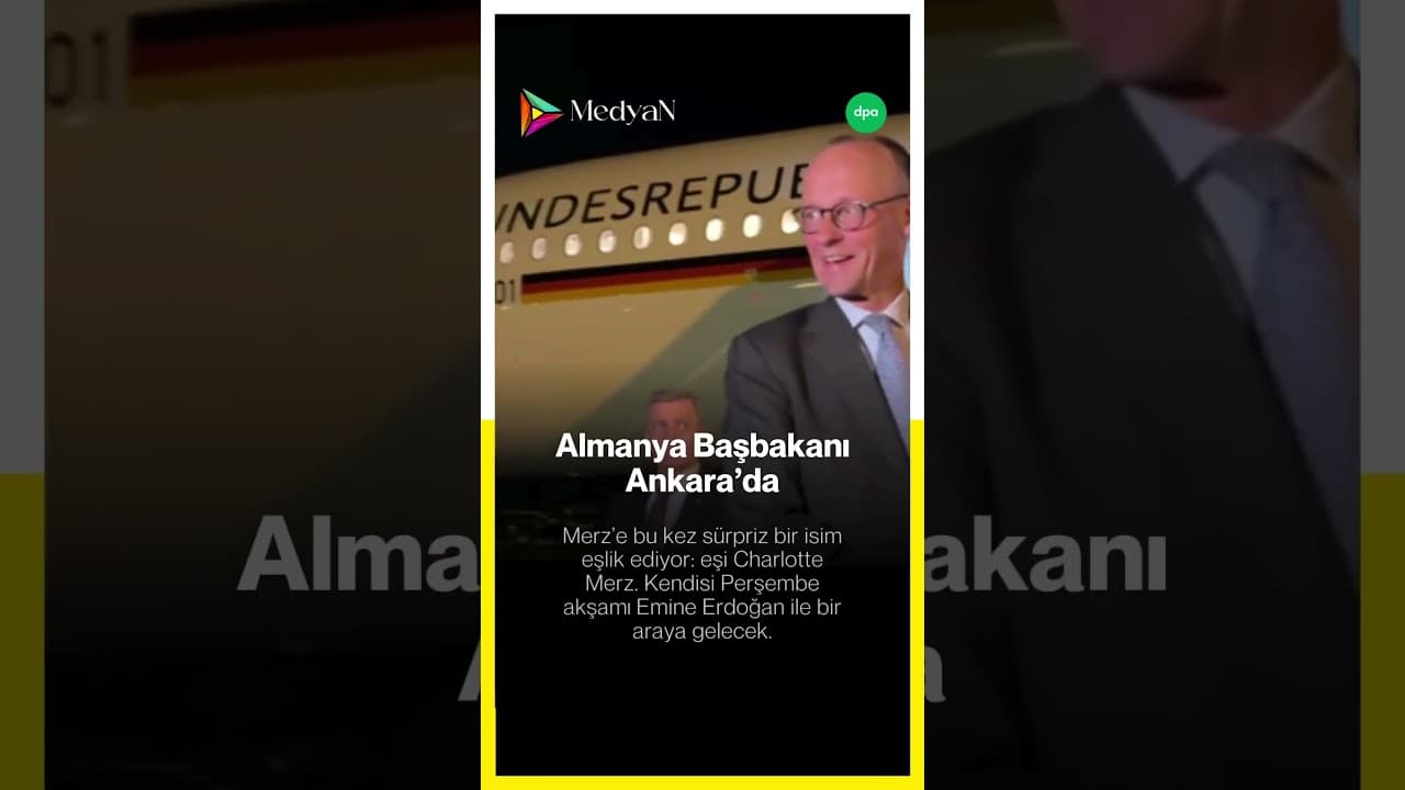 #Almanya Başbakanı #Türkiye'ye geldi #türkçe #haber