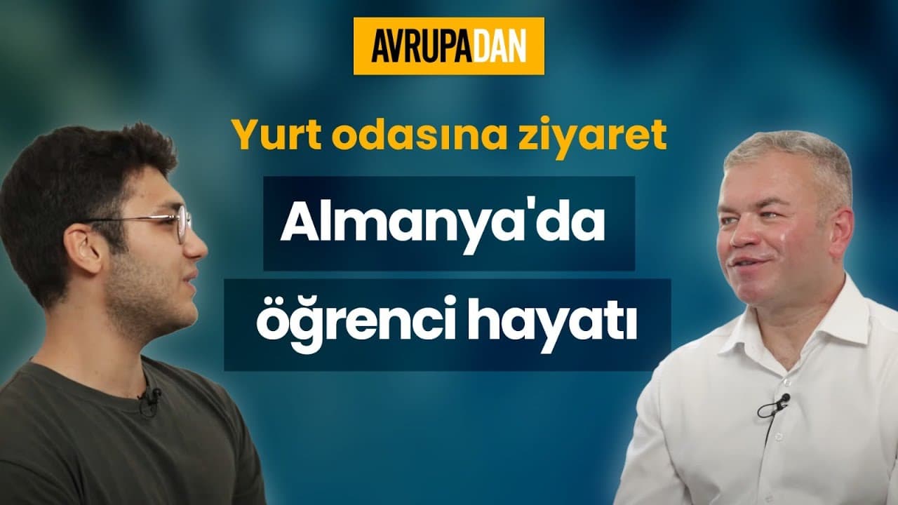 Almanya'da öğrenci hayatı: Yurt odasını ziyaret - Oktan Erdikmen ve Ertan Ergun