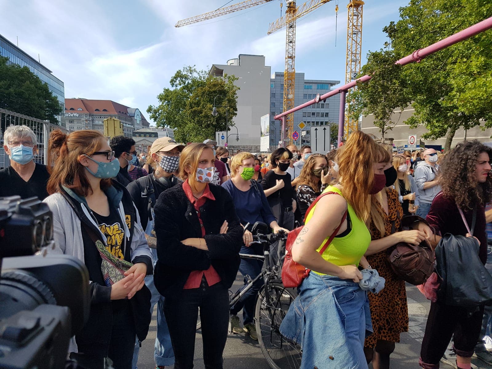 Berlin’de Moria Mülteci Kampı için miting düzenlendi
