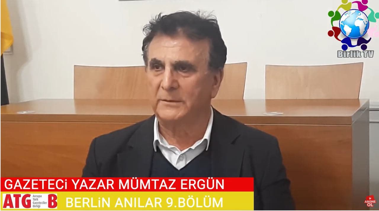 Berlinli Gazeteci Yazar Mümtaz Ergün anılarını anlattı