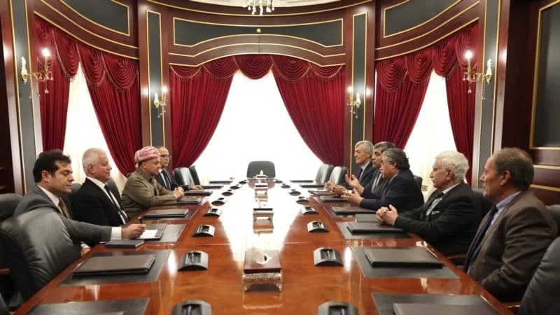 Mesut Barzani Türkiye’deki Kürt partileriyle biraraya geldi