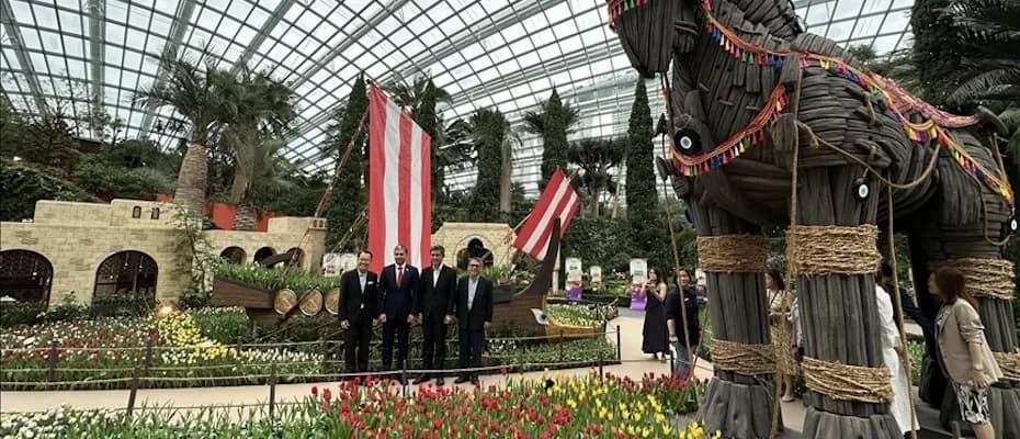 Singapur’da “Tulipmania 2025” lale sergisi açıldı