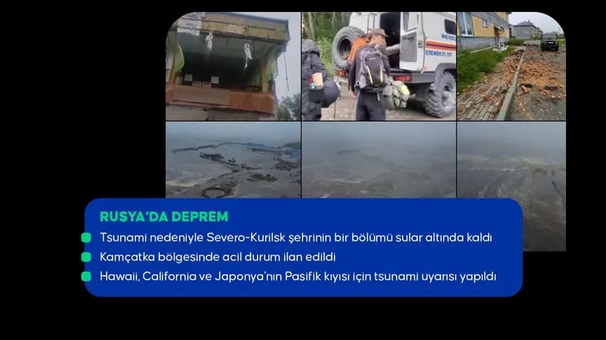 Rusya’nın doğusunda 8,8 büyüklüğünde deprem