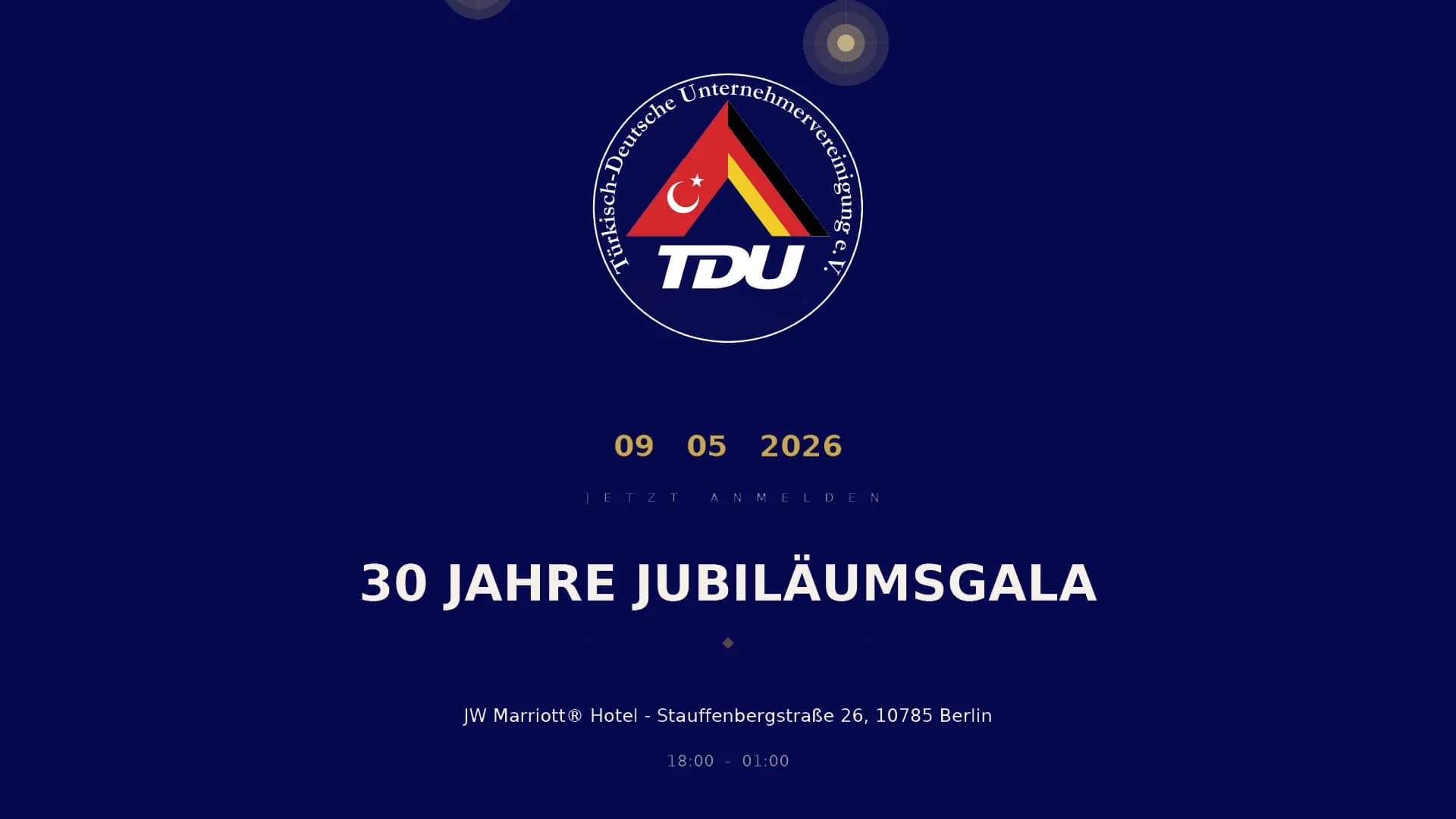 TDU’dan Berlin’de Görkemli 30. Yıl Gala Gecesi