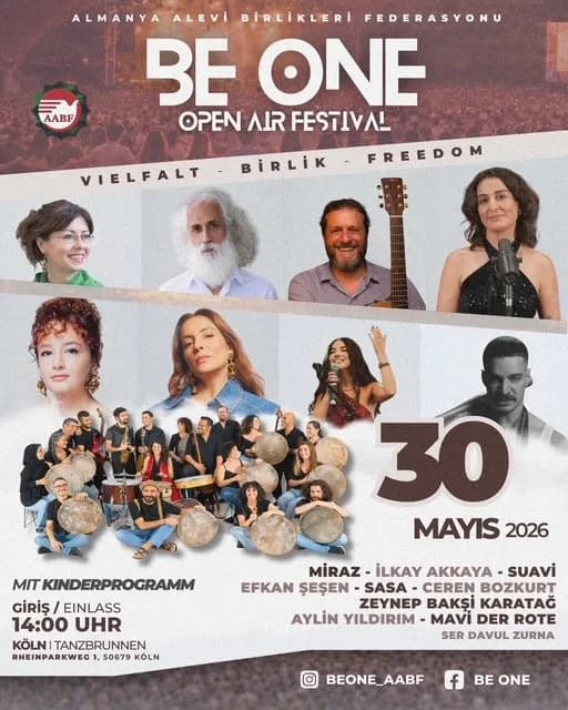 Avrupa’da yaşayan on binlerce Alevi “Birlik Olalım” festivalinde buluşacak