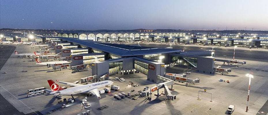 İstanbul Havalimanı günlük 986 seferle Avrupa'da 2. sırada yer aldı