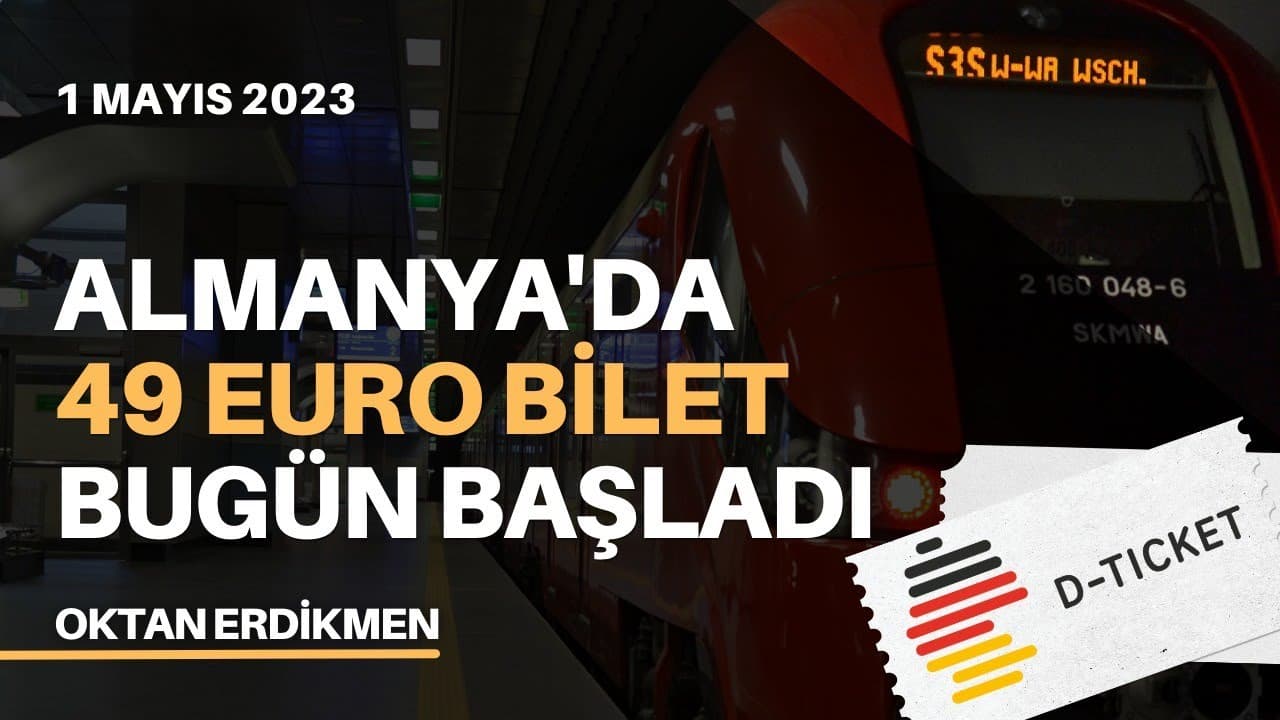 Almanya'da ayda 49€'ya sınırsız toplu taşıma başladı